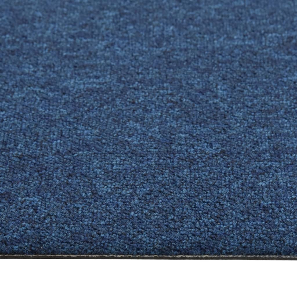 vidaXL Textilplattor 20 st 5 m² 50x50 cm mörkblå
