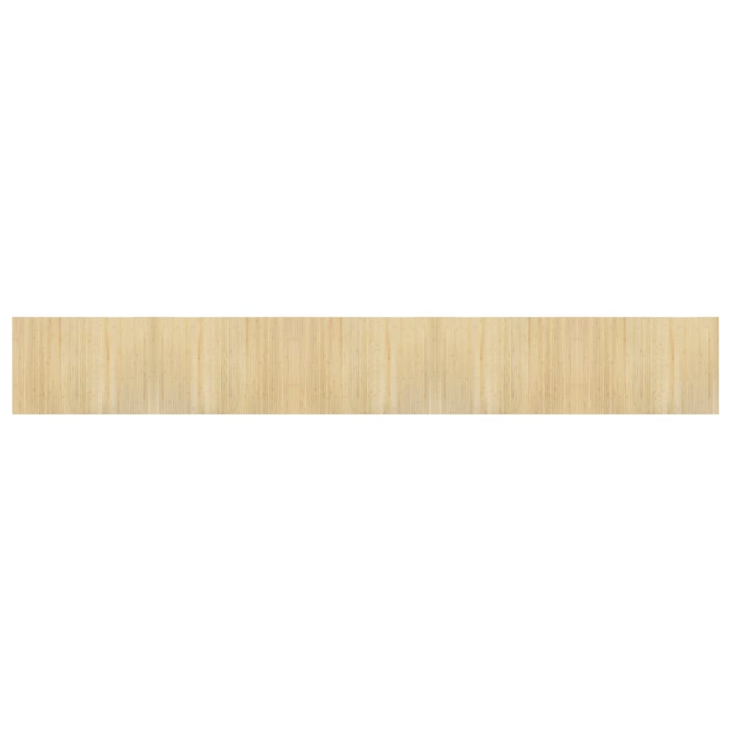 vidaXL Matta rektangulär ljus naturlig 70x500 cm bambu