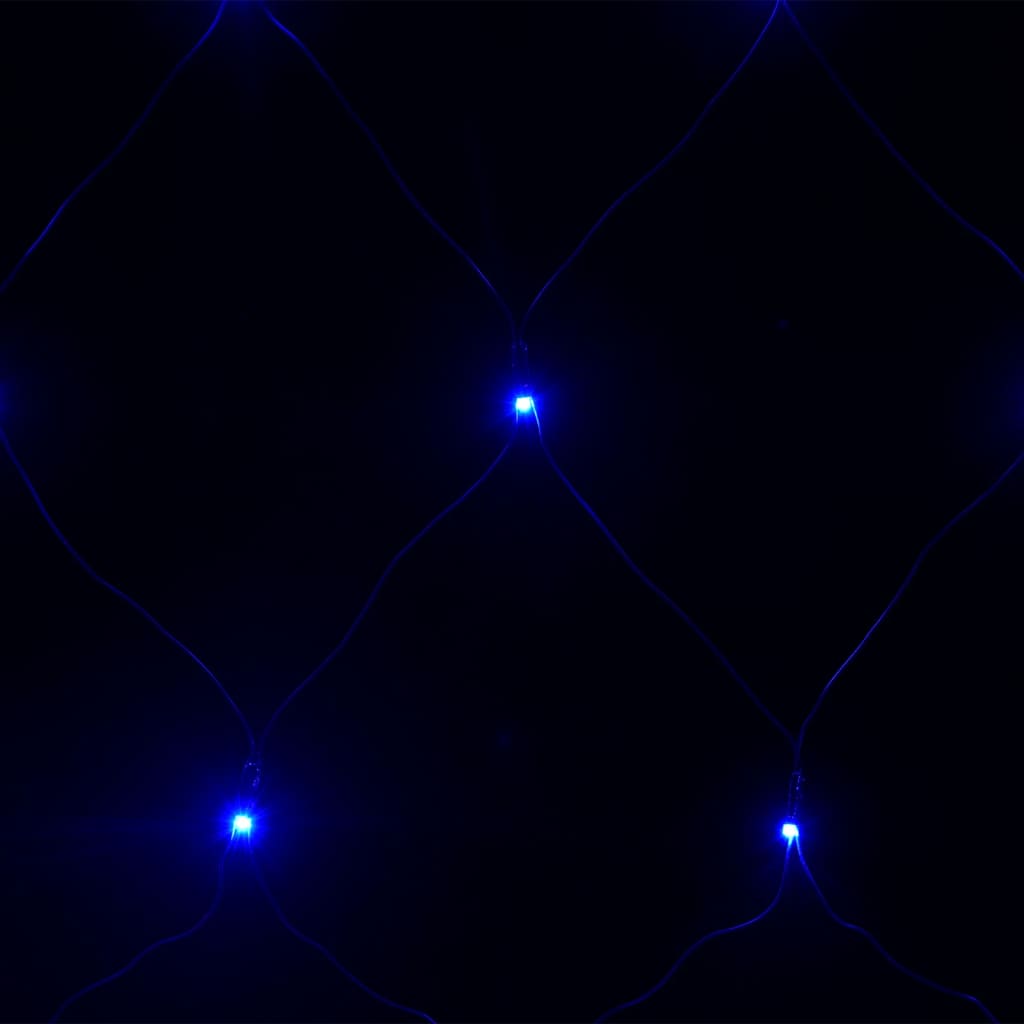 vidaXL Ljusnät blå 3x3 m 306 LED inne/ute