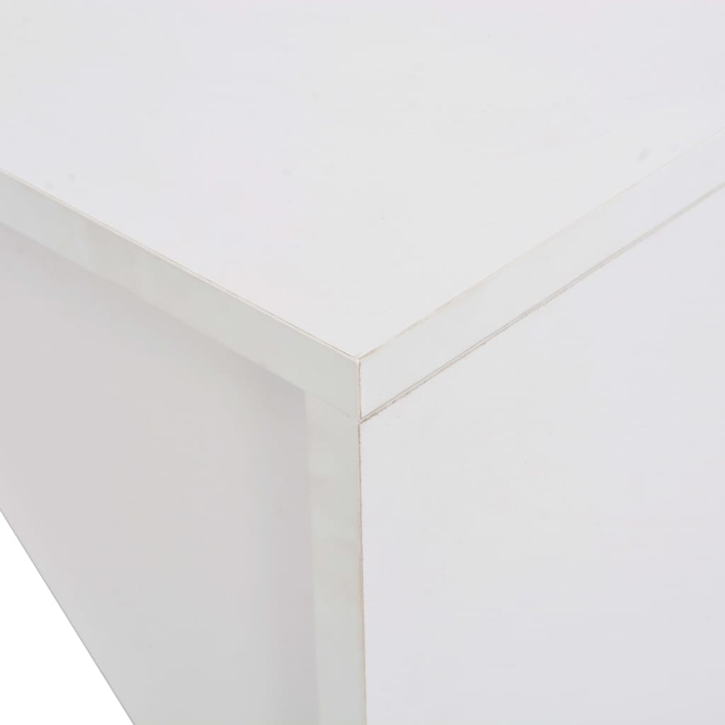 vidaXL Barbord med skåp vit 115x59x200 cm