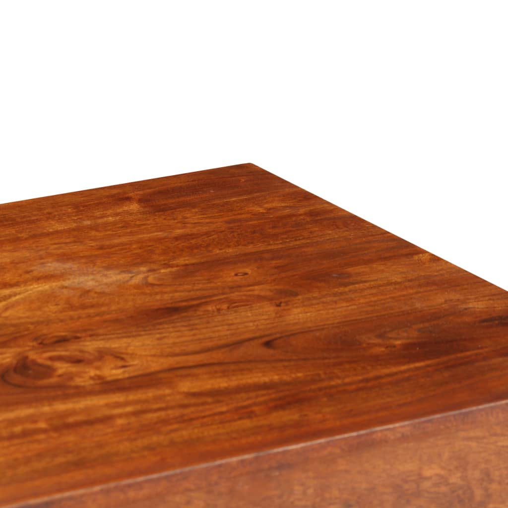 vidaXL Skrivbord massivt akaciaträ med honungsfinish 110x50x76 cm