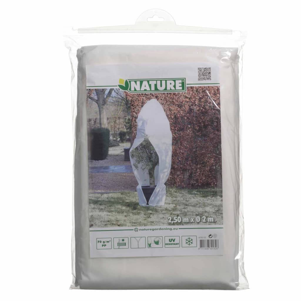 Nature Täckduk fleece med blixtlås 70 g/m² 2,5x2x2 m