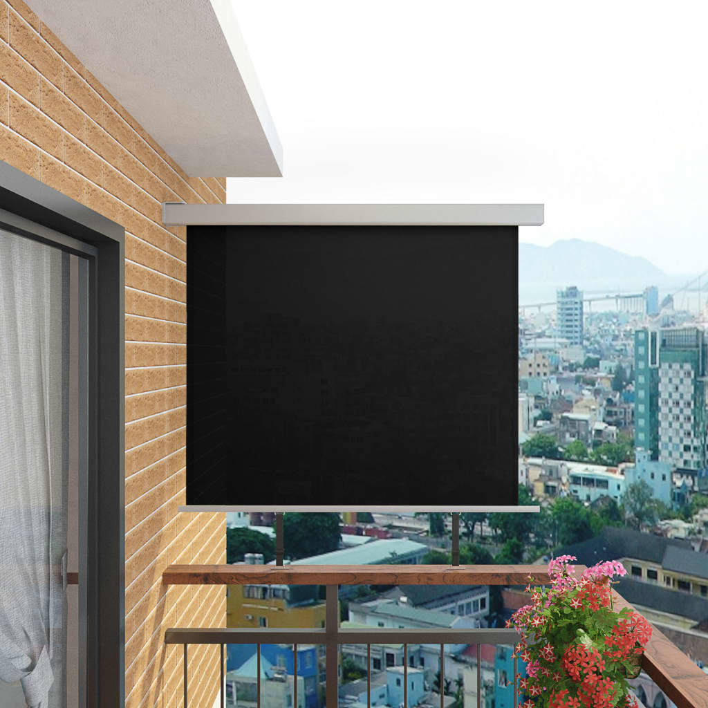 vidaXL Balkongmarkis multifunktionell 150x200 cm svart