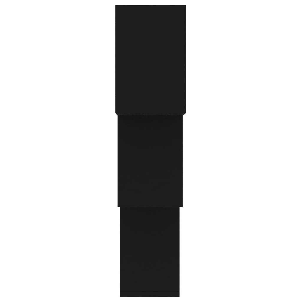 vidaXL Kubhyllor svart 84,5x15x27 cm spånskiva