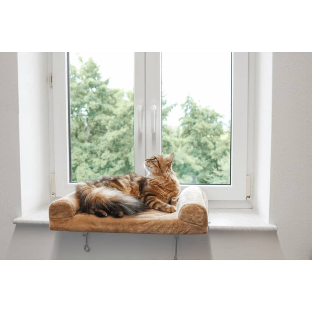 Kerbl Kattbädd för fönsterbrädor beige 36x56 cm 82656