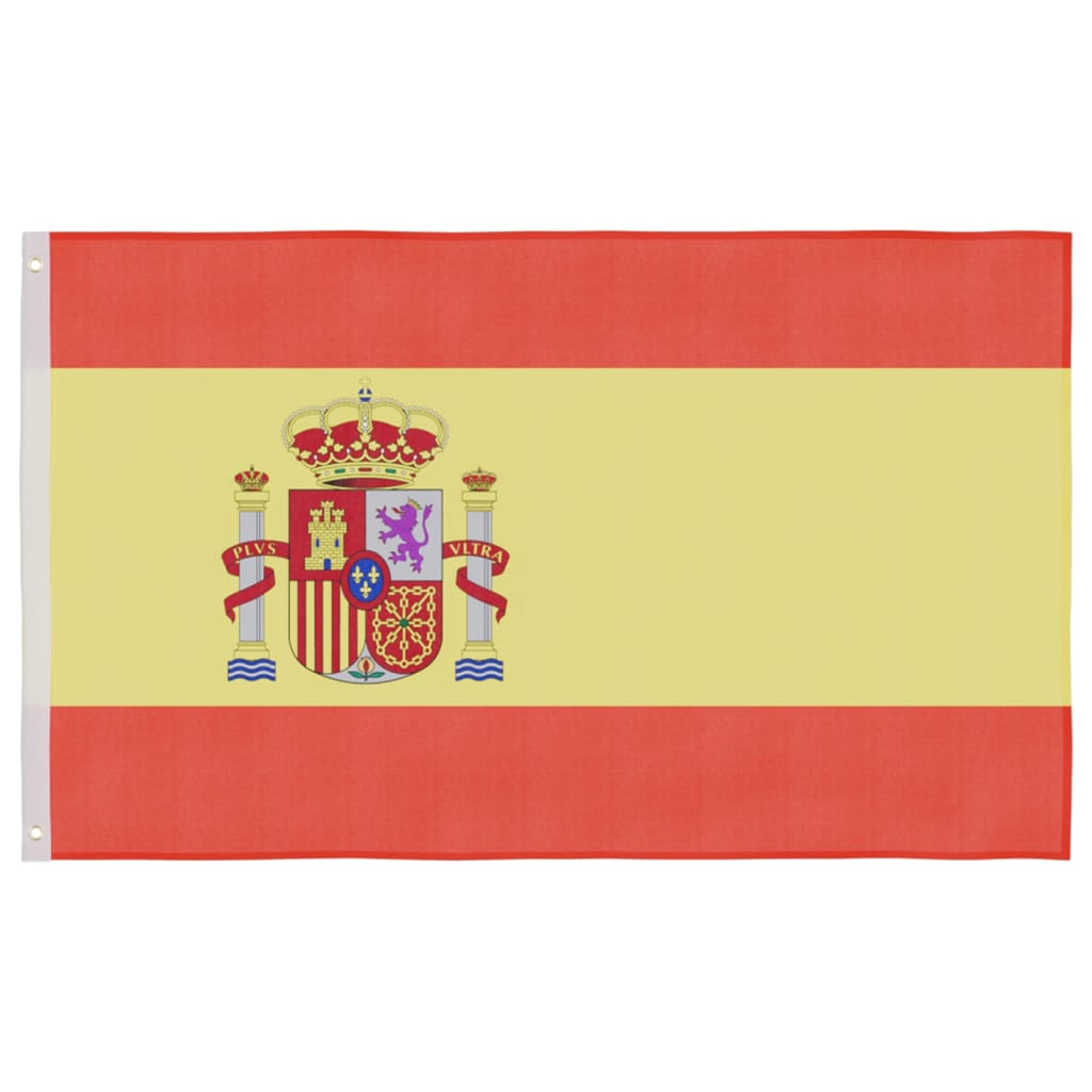vidaXL Spaniens flagga 90x150 cm