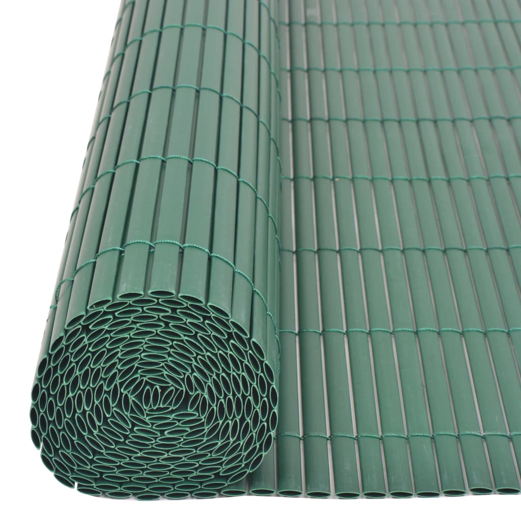 vidaXL Dubbelsidigt insynsskydd PVC 90x300 cm grön