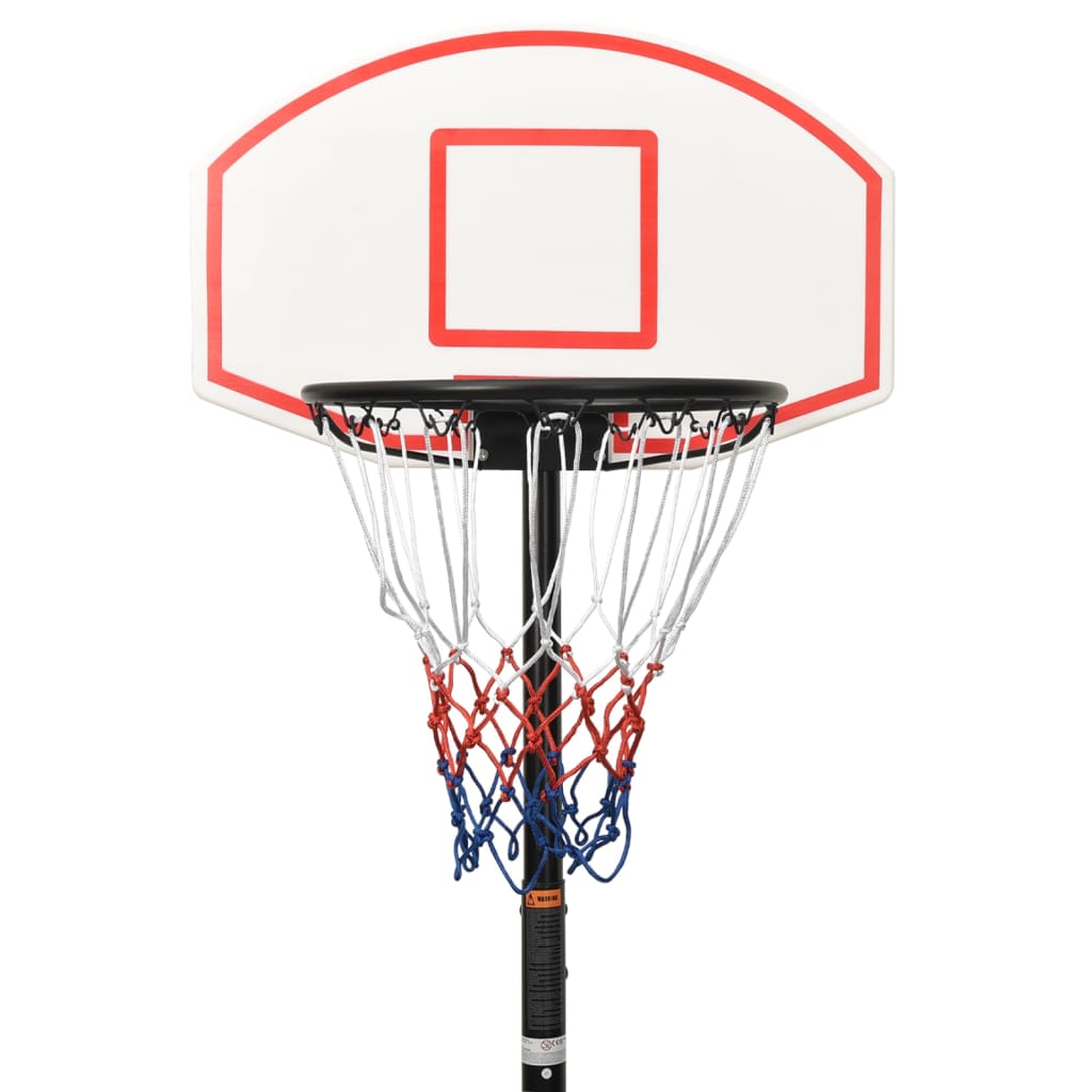 vidaXL Basketkorg med stativ vit 216-250 cm polyeten