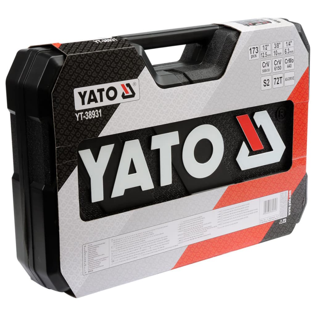 YATO Hylsnyckelsats 173 delar YT-38931