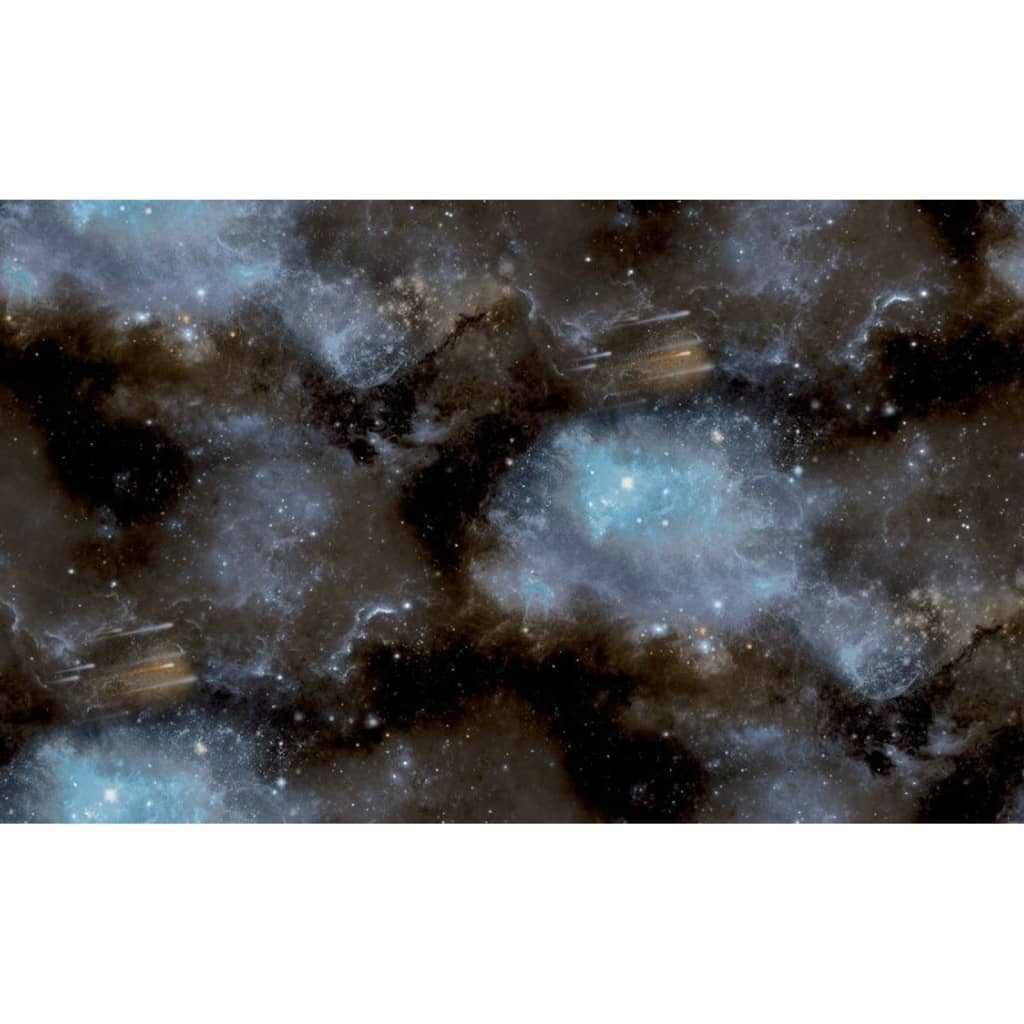 Good Vibes Tapet Galaxy with Stars blå och svart