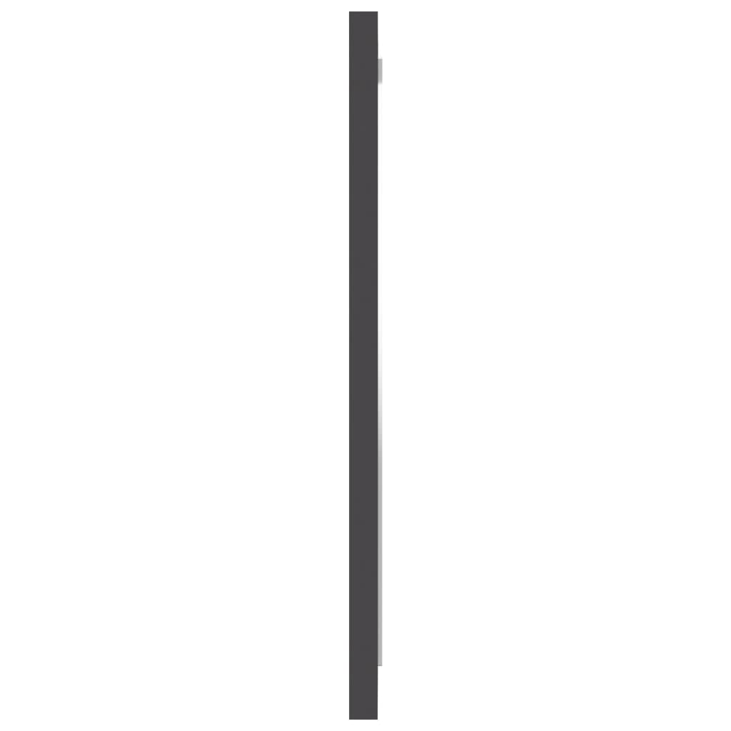 vidaXL Badrumsspegel grå 40x1,5x37 cm spånskiva