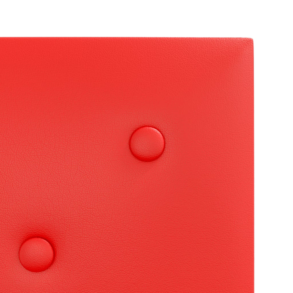 vidaXL Väggpaneler 12 st röd 30x30 cm konstläder 1,08 m²