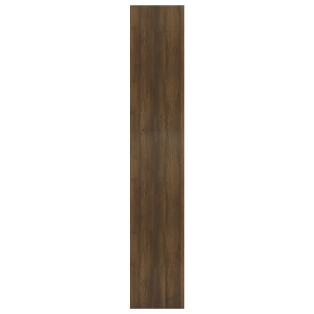 vidaXL Bokhylla/Rumsavdelare brun ek 80x30x166 cm konstruerat trä