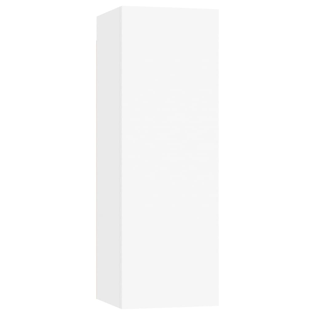 vidaXL TV-skåp 4 st vit 30,5x30x90 cm konstruerat trä