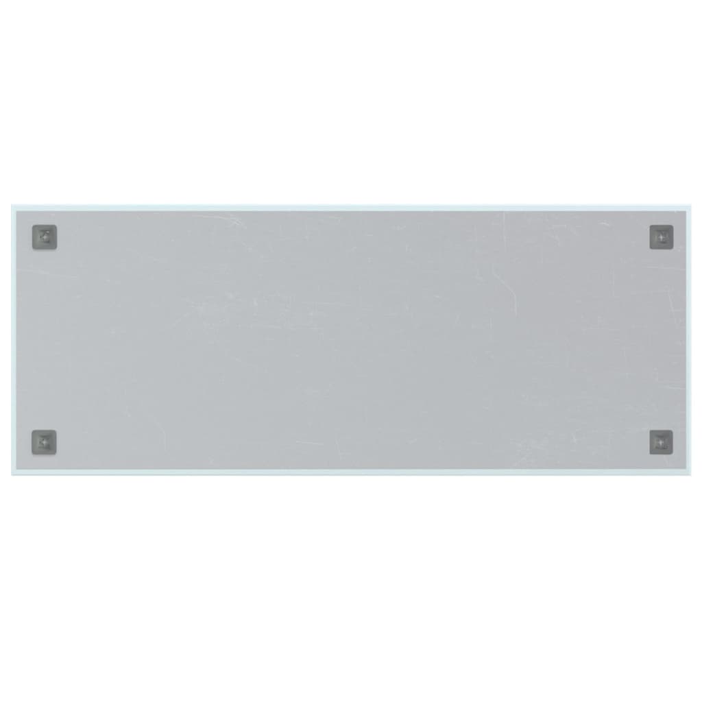 vidaXL Väggmonterad magnettavla vit 100x40 cm härdat glas