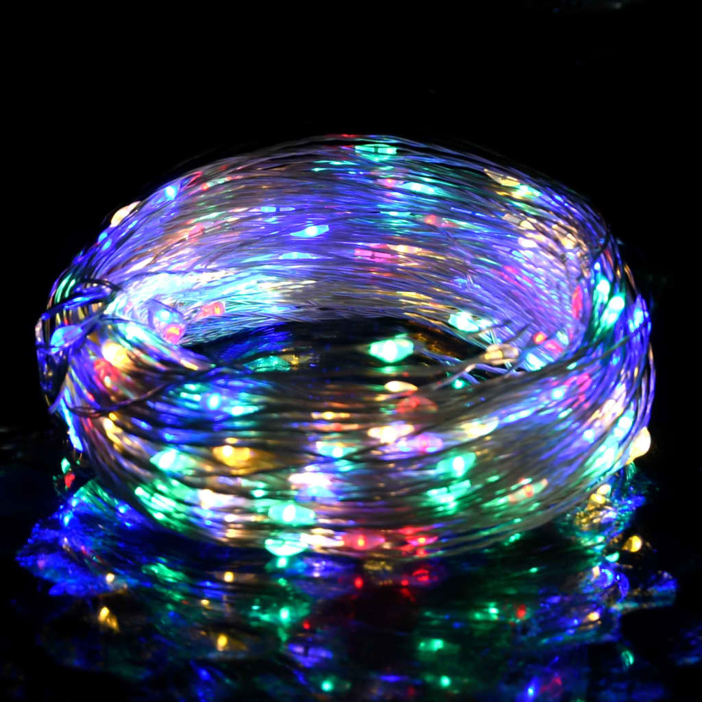 vidaXL Ljusslinga med 150 LED flerfärgad 15 m