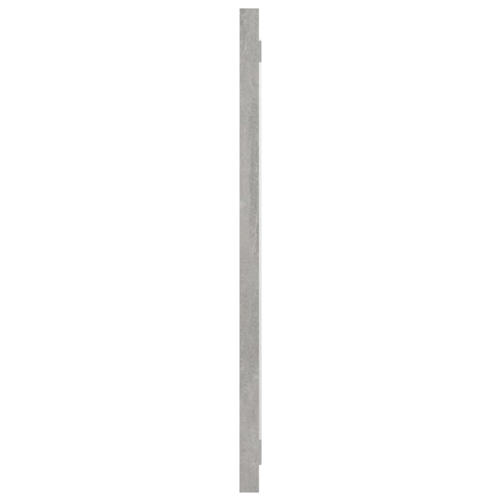 vidaXL Badrumsspegel betonggrå 80x1,5x37 cm spånskiva
