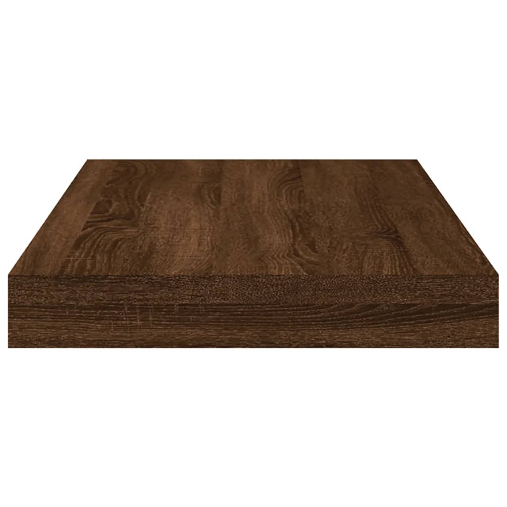 vidaXL Vägghyllor 8 st brun ek 40x10x1,5 cm konstruerat trä