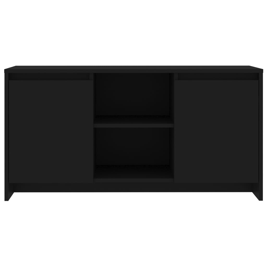 vidaXL TV-bänk svart 102x37,5x52,5 cm spånskiva