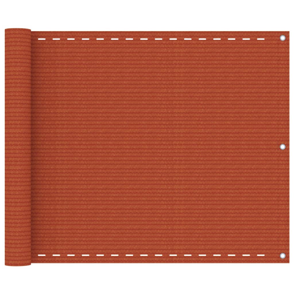 vidaXL Balkongskärm orange 75x500 cm HDPE