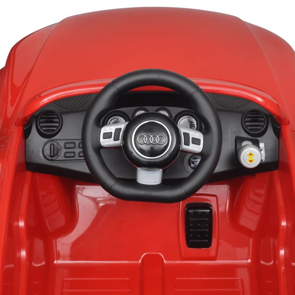 Elbil för barn Audi TT RS med fjärrstyrning röd
