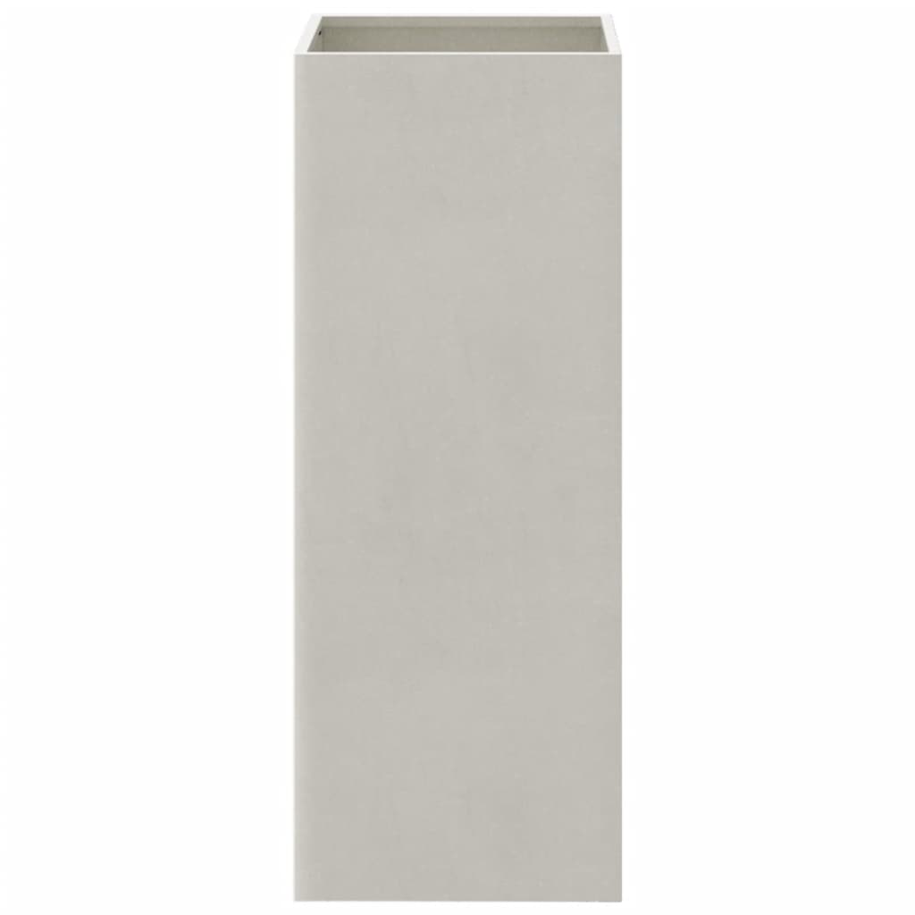 vidaXL Odlingslåda silver 32x27,5x75 cm rostfritt stål