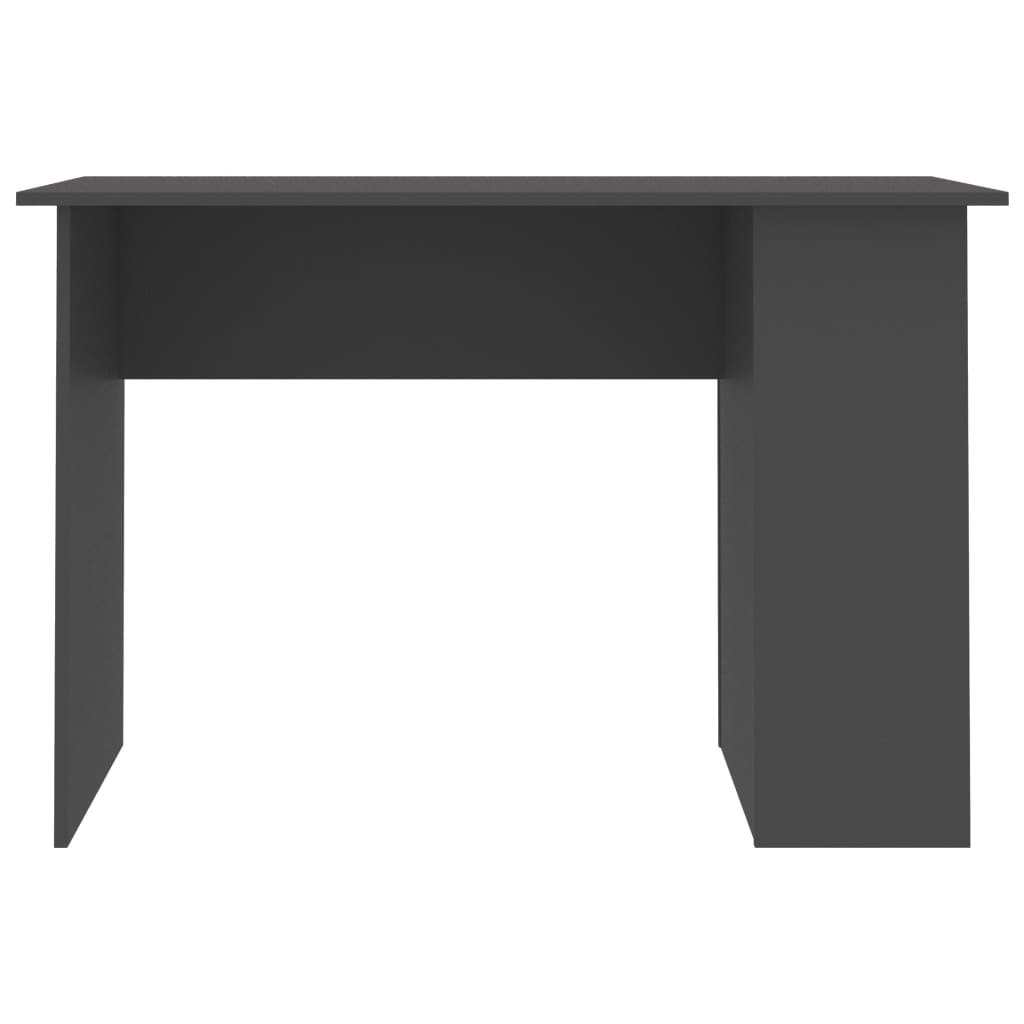 vidaXL Skrivbord grå 110x60x73 cm konstruerat trä