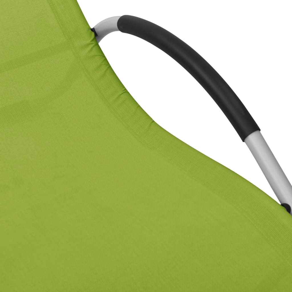 vidaXL Solsäng textilen grön och grå