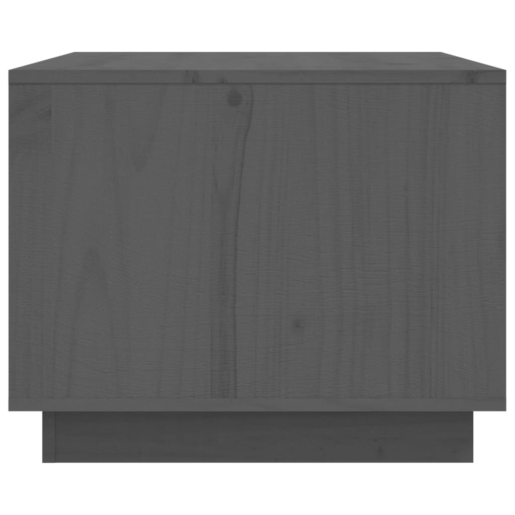 vidaXL Soffbord grå 80x50x40 cm massivt furu