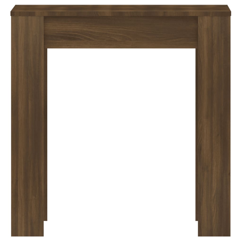 vidaXL Matbord brun ek 140x74,5x76 cm konstruerat trä