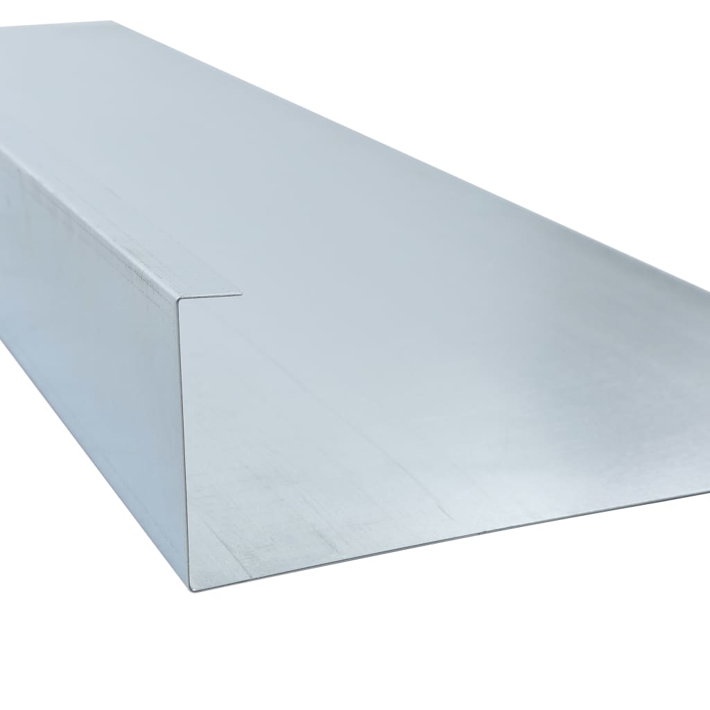 vidaXL Snigelkant galvaniserat stål 50x50x25 cm