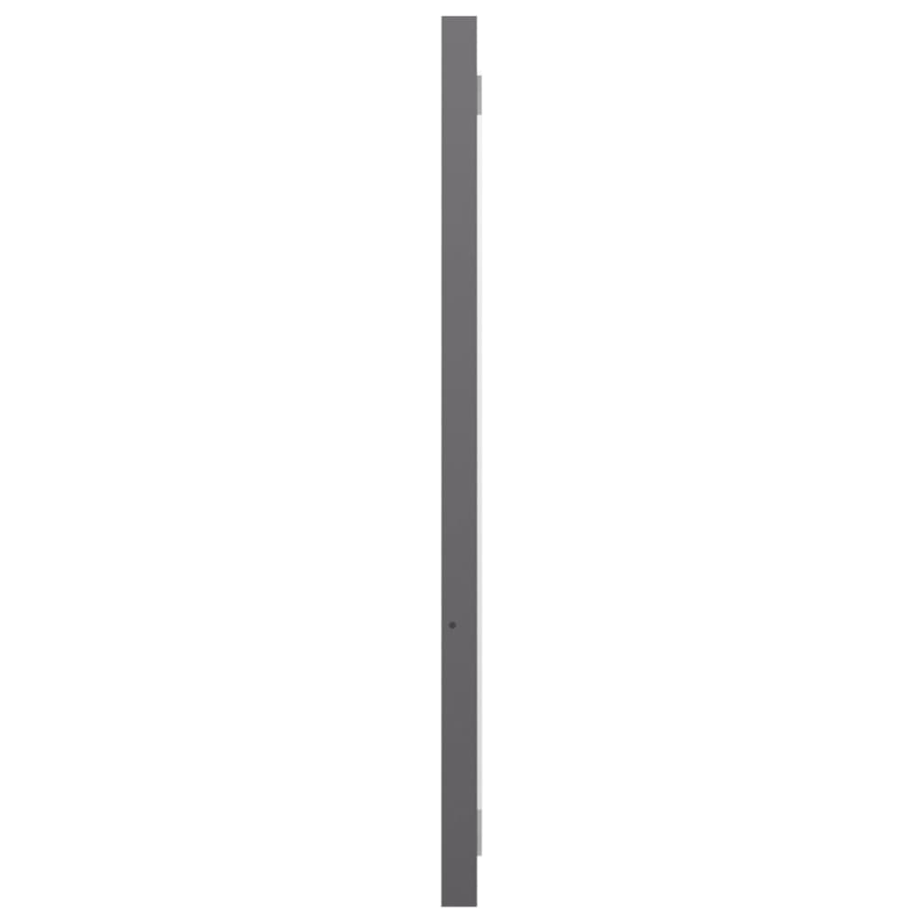 vidaXL Badrumsmöbler set 2 delar grå högglans spånskiva