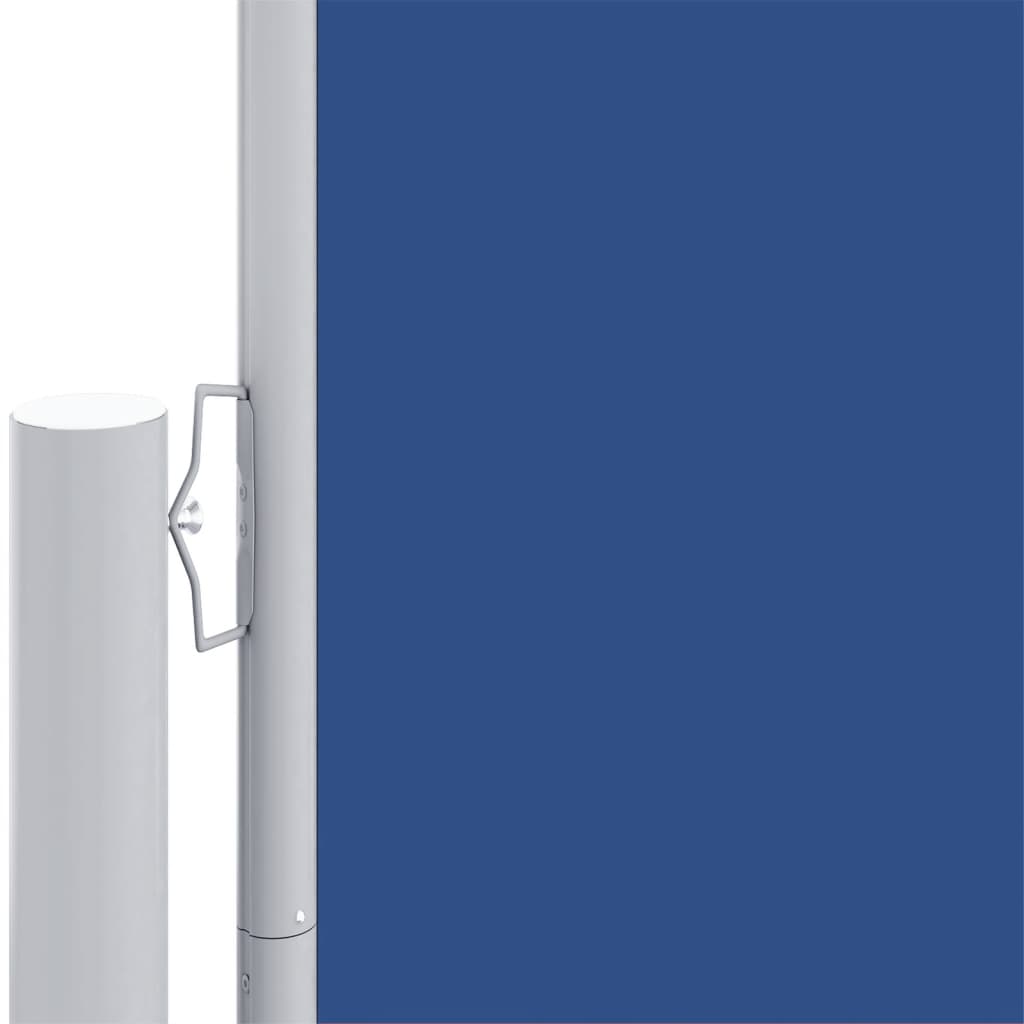 vidaXL Infällbar sidomarkis 220x1200 cm blå