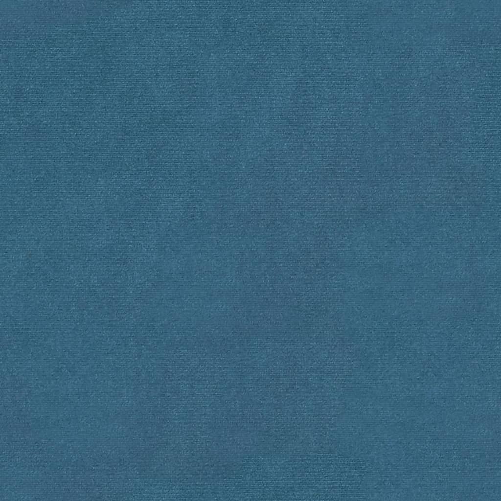 vidaXL Matstol 2 st blå 62x59,5x100,5 cm sammet