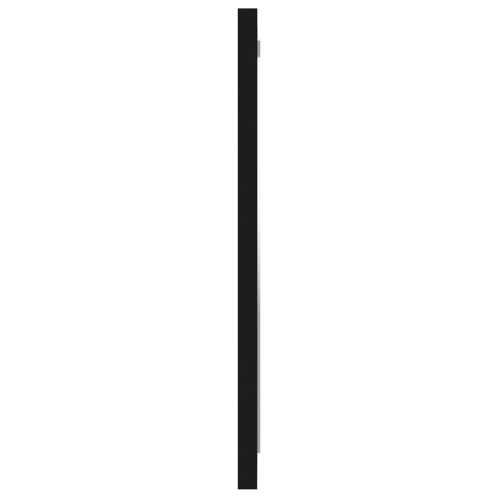 vidaXL Badrumsspegel svart 40x1,5x37 cm spånskiva