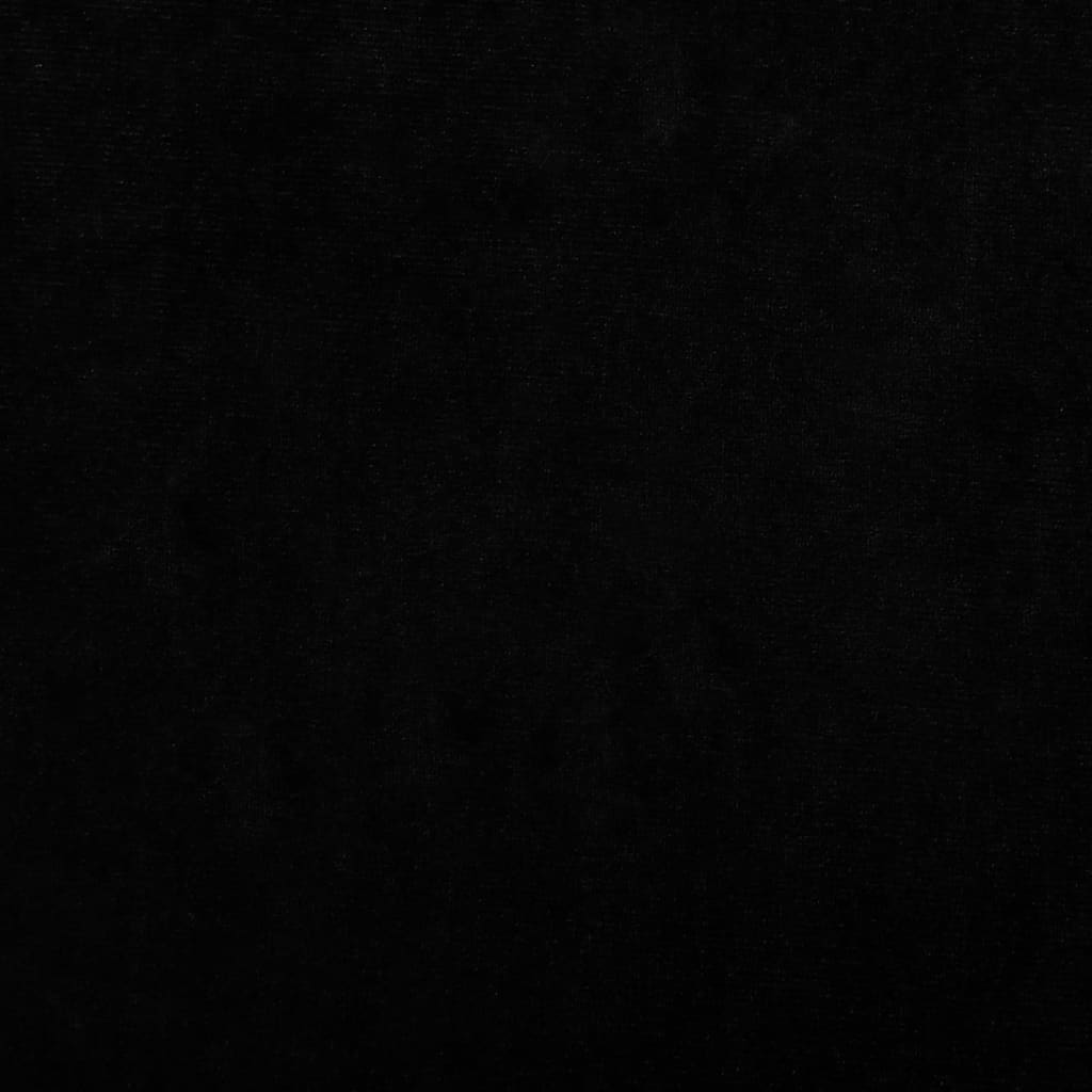 vidaXL Hundbädd svart 50x40x26,5 cm sammet