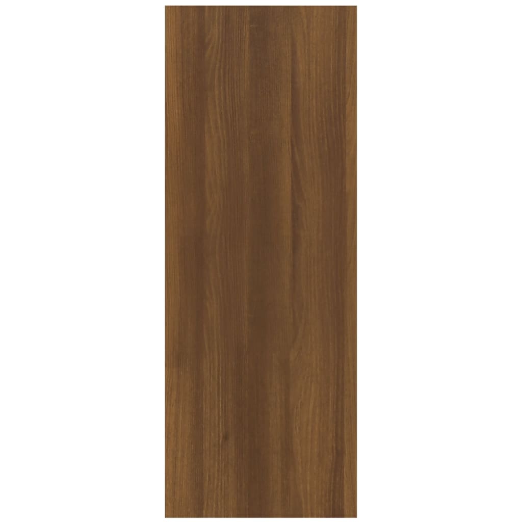 vidaXL Avlastningsbord brun ek 78x30x80 cm konstruerat trä