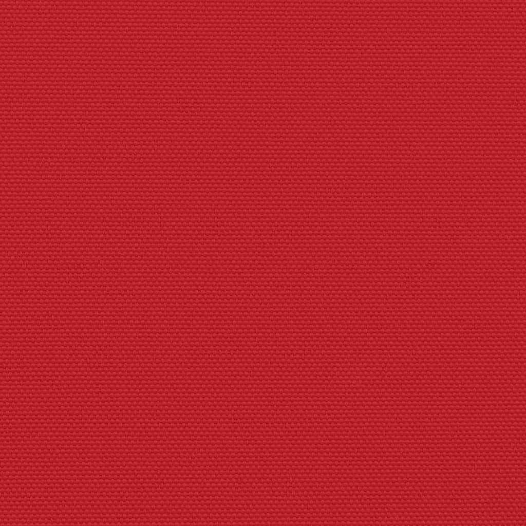 vidaXL Infällbar sidomarkis röd 140x1000 cm