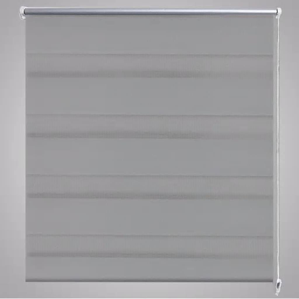 Rullgardin randig grå 50 x 100 cm transparent
