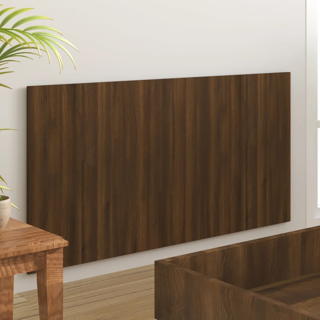 vidaXL Sänggavel brun ek 160x1,5x80 cm konstruerat trä
