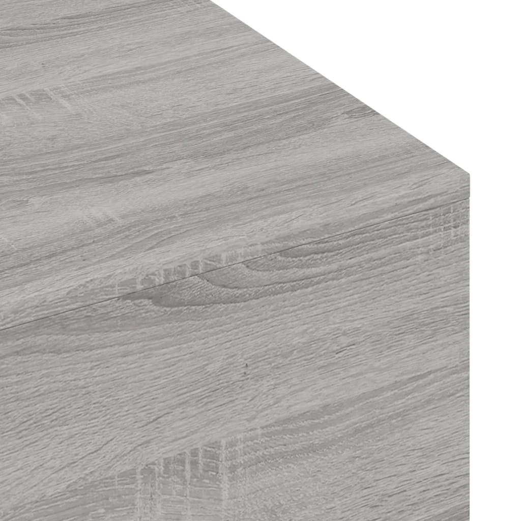 vidaXL Soffbord grå sonoma 100x49,5x31 cm konstruerat trä