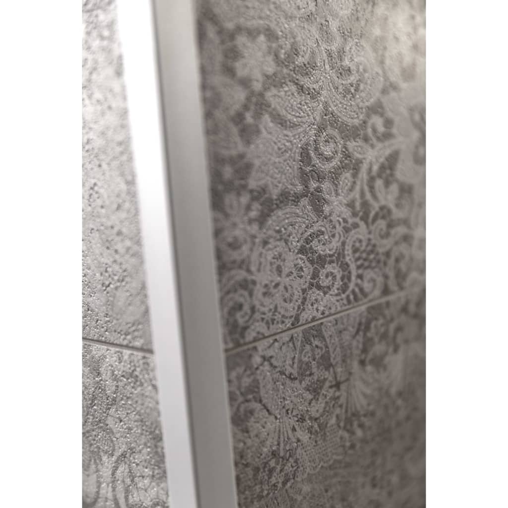 Grosfillex Väggplattor Gx Wall+ 5 st cement blommönster 45x90cm grå