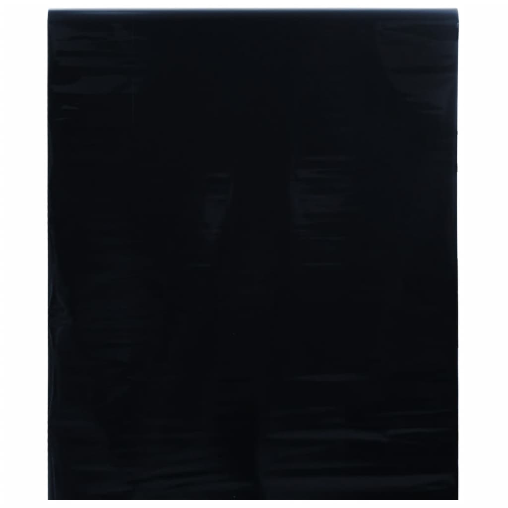vidaXL Fönsterfilm statisk frostad frostad svart 45x2000 cm PVC
