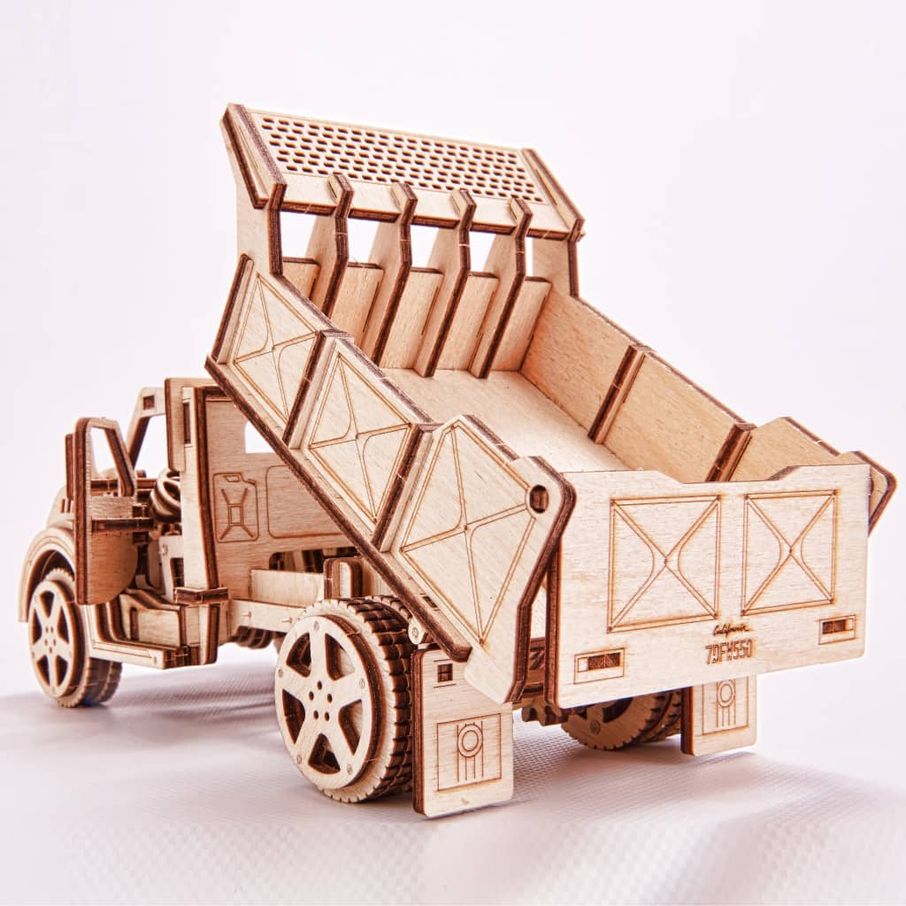 Eco-Wood-Art Byggmodell i trä pickup