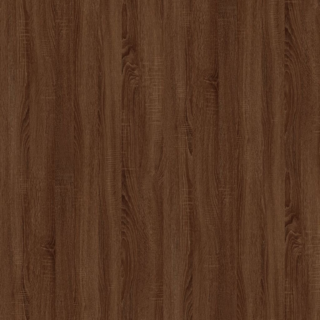 vidaXL Soffbord brun ek 80x50x35 cm konstruerat trä