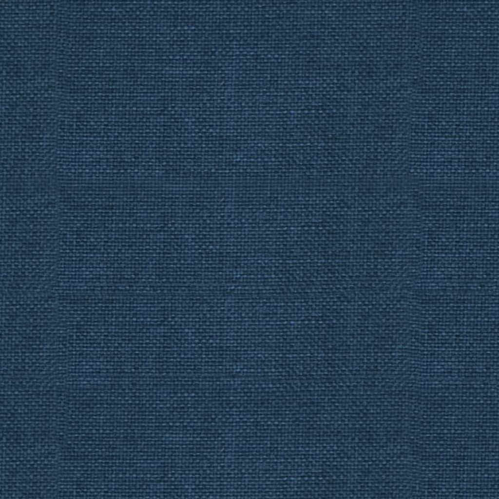vidaXL Snurrbara matstolar 6 st blå tyg