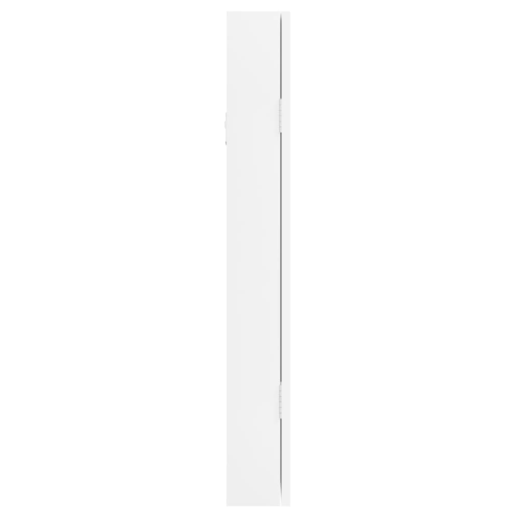 vidaXL Spegelskåp vit fristående 30x8,5x67 cm