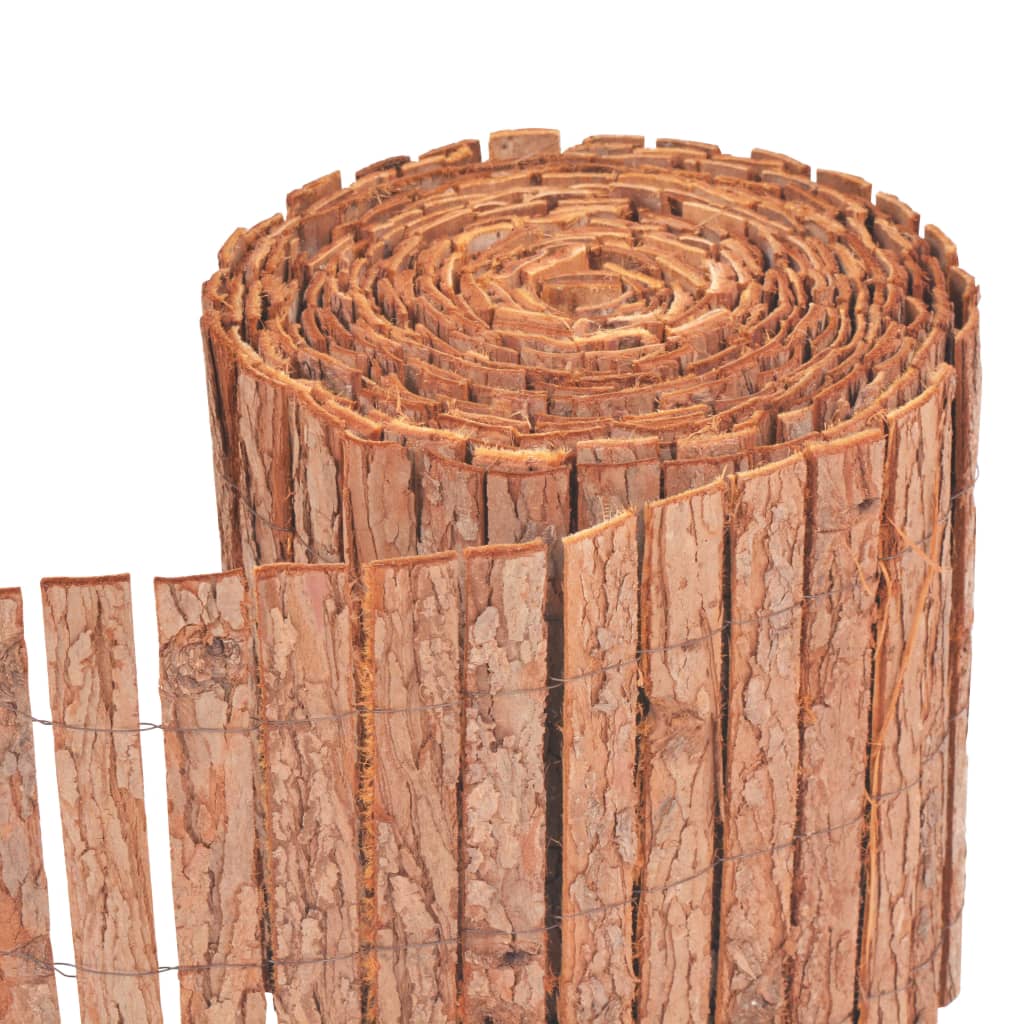 vidaXL Stängsel bark 1000x30 cm