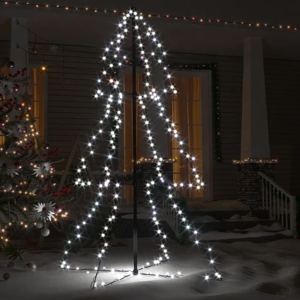 vidaXL Ljuskon för julgran 200 LEDs inne/ute 98x150 cm