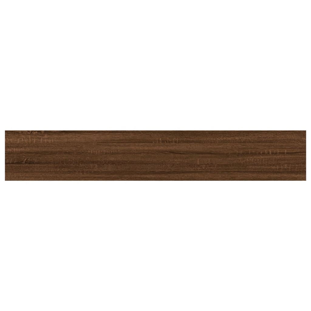 vidaXL Vägghyllor 4 st brun ek 60x10x1,5 cm konstruerat trä